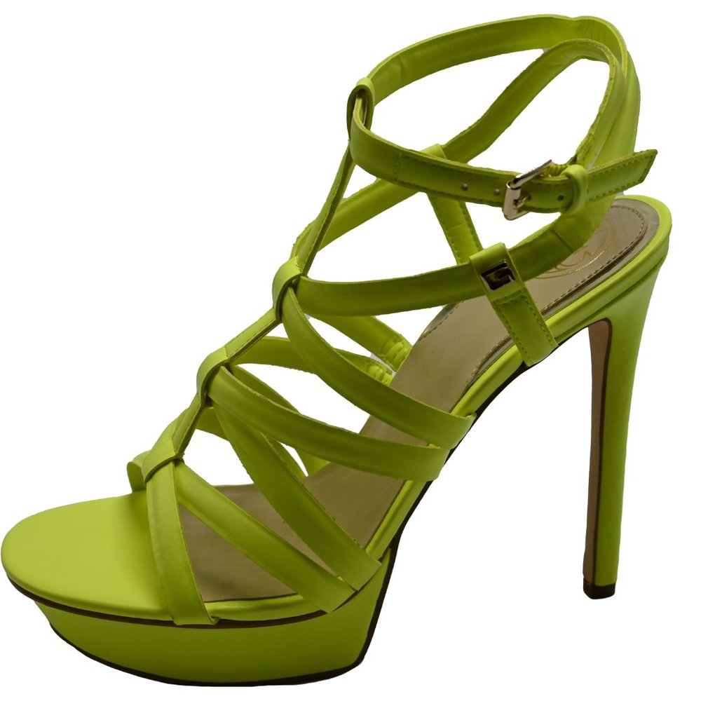 GUESS Women's ELERI Strappy Platform Stilettos